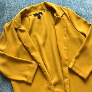 Elegant Mustard Yellow Women's Blazer